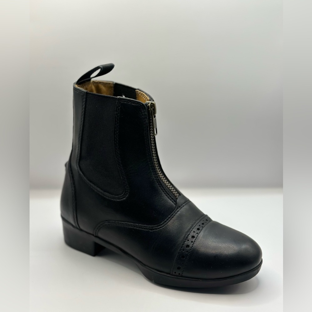 OVATION Kids’ Sport Rider II Zip Paddock Riding Boot Black